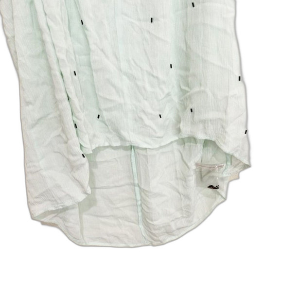 LOVE STITCH Beaded Gauze Halter Tunic Top Size M Embellished Sleeveless Boho - Picture 5 of 11